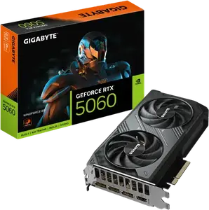 Відеокарта Gigabyte GeForce RTX 5060 Windforce 8GB GDDR7 DLSS4 (GV-N5060WF2-8GD)