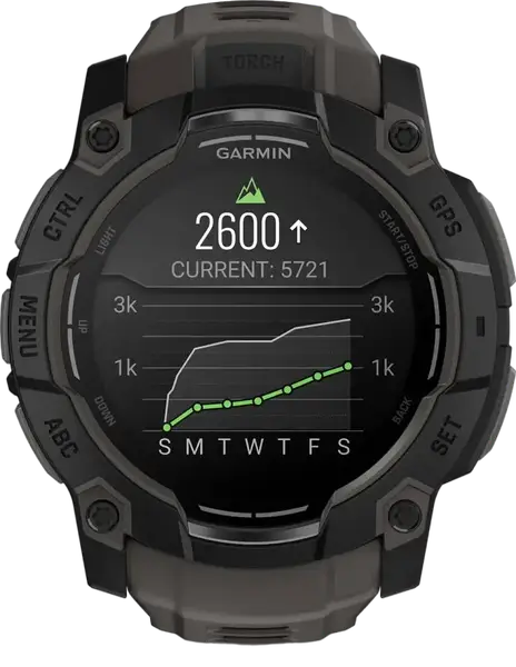 Смарт-годинник Garmin Instinct 3 50mm AMOLED Black with Charcoal Band (010-03020-00)