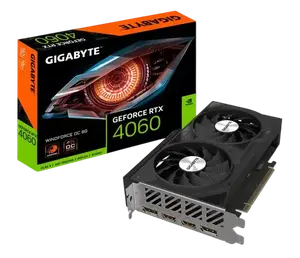 Видеокарта Gigabyte GeForce RTX 4060 Windforce OC 8 ГБ GDDR6 (GV-N4060WF2OC-8GD) Видеокарта Gigabyte GeForce RTX 4060 Windforce OC 8 ГБ GDDR6 (GV-N4060WF2OC-8GD)