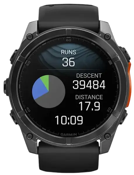 Спортивний годинник Garmin Fenix 8 51mm AMOLED Slate Gray with Black Silicone Band (010-02905-00)