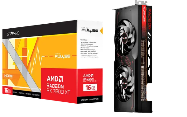 Відеокарта Sapphire Radeon RX 7800 XT 16GB PULSE (11330-02-20G)