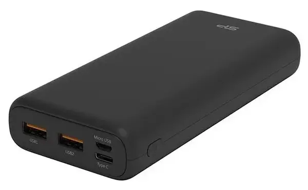 Зовнішній акумулятор (павербанк) Silicon Power Share C20QC 1xUSB-C, 2xUSB-A, PD18W, QC3.0 20000mAh Black (SP20KMAPBKC20QCK)