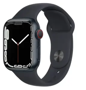 Смарт-годинник Apple Watch Series 7 GPS + Cellular 41mm Midnight Aluminum Case w. Midnight S. Band (MKH73)