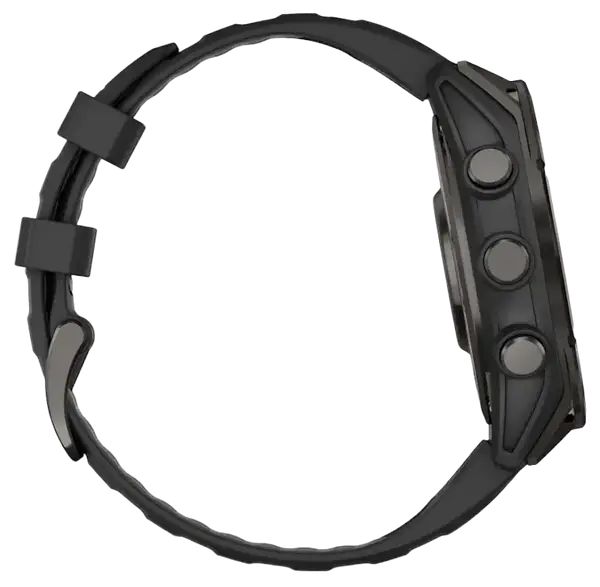 Спортивные часы Garmin Fenix 8 47mm AMOLED Sapphire Carbon Gray DLC Titanium w. Black/Pebble Gray S. Band (010-02904-20/21)