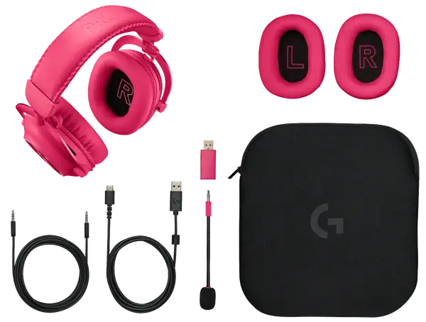 Навушники Logitech G Pro X 2 Lightspeed Magenta (981-001275)