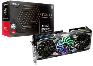 Відеокарта ASRock Radeon RX 9070 XT Taichi OC 16GB GDDR6 (RX9070XT TC 16GO) Відеокарта ASRock Radeon RX 9070 XT Taichi OC 16GB GDDR6 (RX9070XT TC 16GO)