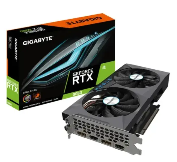 Відеокарта GIGABYTE GeForce RTX 3060 EAGLE 12G (GV-N3060EAGLE-12GD 2.0)
