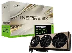 Відеокарта MSI GeForce RTX 5070 12G INSPIRE 3X OC
