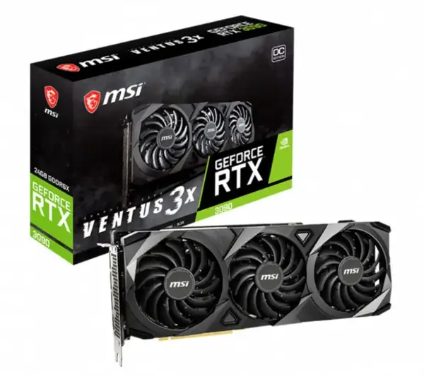 Відеокарта MSI GeForce RTX 3090 VENTUS 3X 24G OC