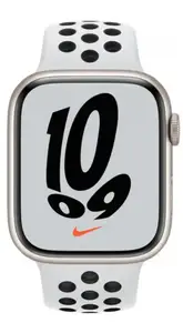 Смарт-годинник Apple Watch Nike Series 7 GPS 45mm Starlight Aluminum Case w. Pure Platinum/Black Nike Sport Band (MKNA3) Смарт-годинник Apple Watch Nike Series 7 GPS 45mm Starlight Aluminum Case w. Pure Platinum/Black Nike Sport Band (MKNA3)