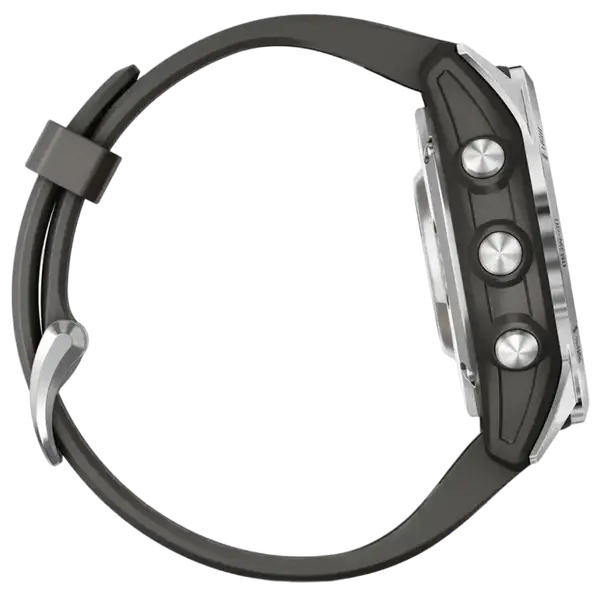 Смарт-часы Garmin Fenix 7S Pro Solar Silver w. Graphite Band (010-02776-00/01)