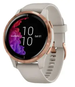 Смарт-годинник Garmin Venu Rose Gold Stainless Steel Bezel w. Light Sand and Silicone B. (010-02173-23/22/21) Смарт-годинник Garmin Venu Rose Gold Stainless Steel Bezel w. Light Sand and Silicone B. (010-02173-23/22/21)