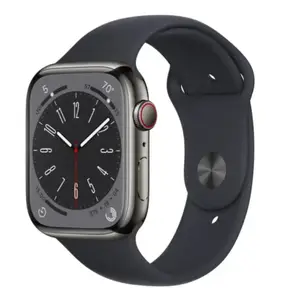 Смарт-годинник Apple Watch 8 45/Graphite Steel/Midnight Sport LTE (MNKU3)