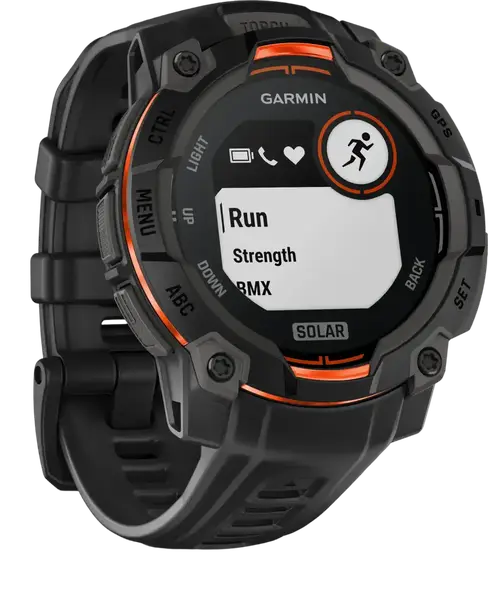 Смарт-годинник Garmin Instinct 3 45mm Solar Black with Black Band (010-02934-00)