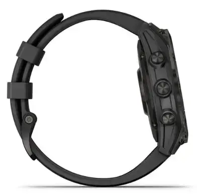 Смарт-годинник Garmin Fenix 7 Sapphire Solar Black DLC Titanium with Black Band (010-02540-34/35)