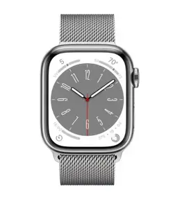 Смарт-годинник Apple Watch 8 41/Silver Steel/Silver Milanese Loop LTE (MNJ83)
