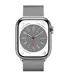 Смарт-годинник Apple Watch 8 41/Silver Steel/Silver Milanese Loop LTE (MNJ83)