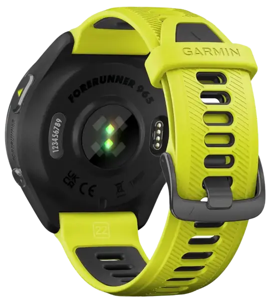 Спортивные часы Garmin Forerunner 965 Carbon Gray Titanium Bezel w. Black Case and Amp Yell/Black S. Band (010-02809-02/12)