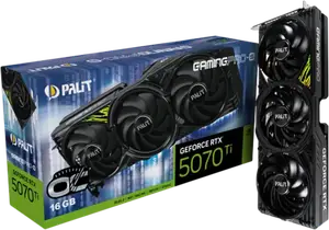 Відеокарта Palit GeForce RTX 5070 Ti GamingPro-S OC 16GB GDDR7 (NE7507TS19T2-GB2031U)