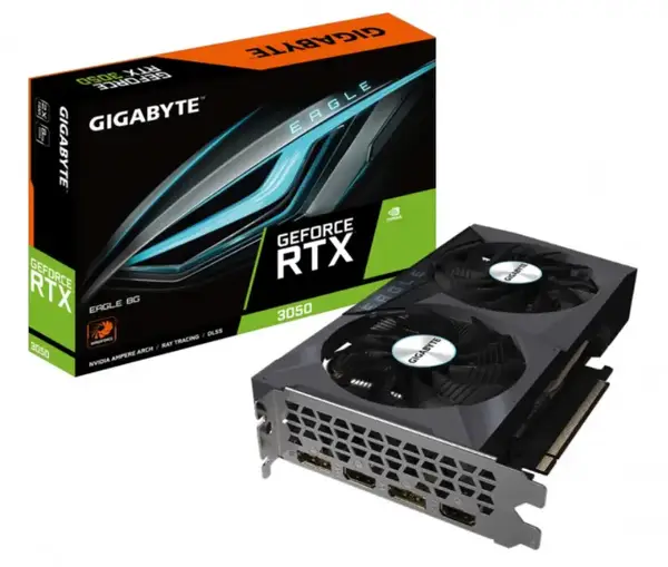 Відеокарта GIGABYTE GeForce RTX 3050 EAGLE 8G (GV-N3050EAGLE-8GD)