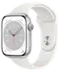 Смарт-годинник Apple Watch 8 45/Silver Aluminum/White Sport LTE (MP4J3)