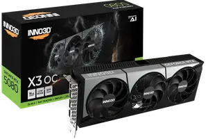 Відеокарта Inno3D GeForce RTX 5080 X3 OC 16GB GDDR7 DLSS4 (N50803-16D7X-17603930) Відеокарта Inno3D GeForce RTX 5080 X3 OC 16GB GDDR7 DLSS4 (N50803-16D7X-17603930)
