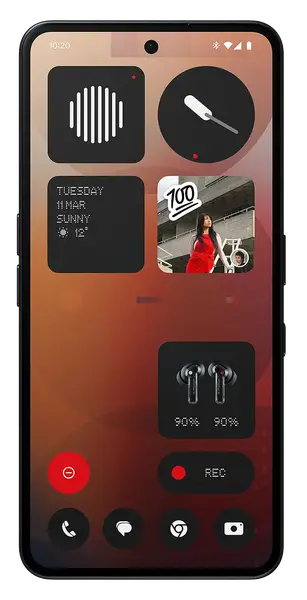 Смартфон Nothing Phone (3a) 5G 12/256GB Black 120Hz (A10400145)