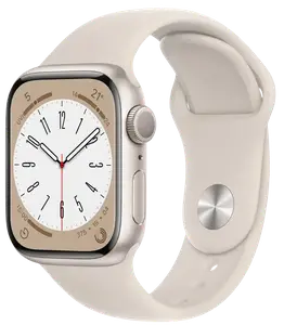 Смарт-годинник Apple Watch 8 41/Starlight Aluminum/Starlight Sport GPS (MNP63)