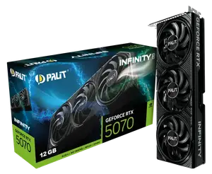Відеокарта Palit GeForce RTX 5070 Infinity 3 12GB GDDR7 DLSS4 (NE75070019K9-GB2050S)