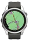 Смарт-часы Garmin Fenix 7S Pro Solar Silver w. Graphite Band (010-02776-00/01)