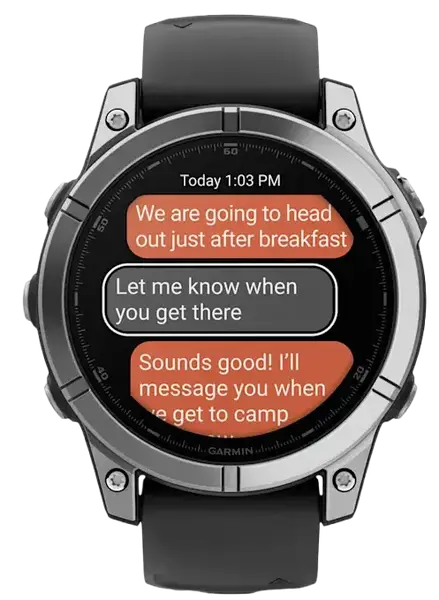 Спортивний годинник Garmin Fenix E 47mm AMOLED Stainless Steel with Black Silicone Band (010-03025-02/00)