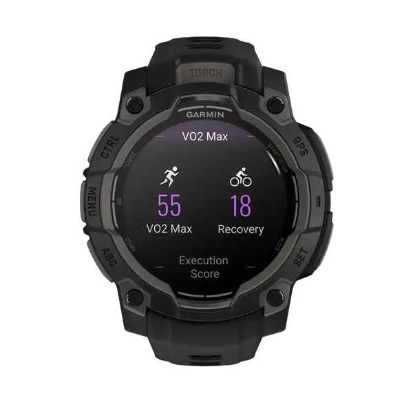 Смарт-годинник Garmin Instinct 3 45mm AMOLED Black with Black Band (010-02936-00)