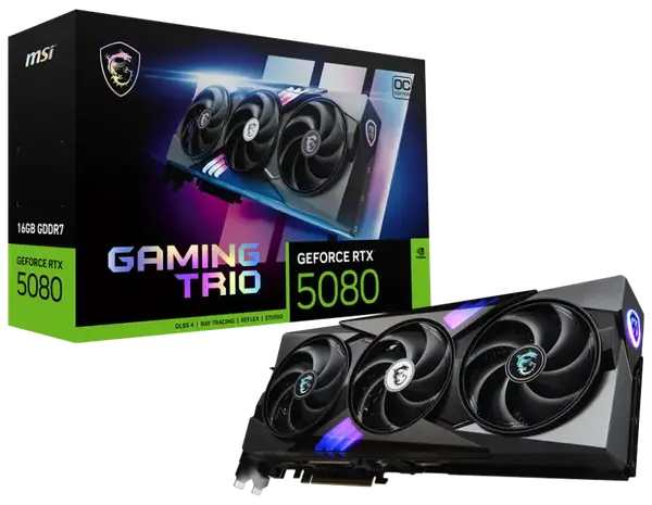 Відеокарта MSI GeForce RTX 5080 16G GAMING TRIO OC