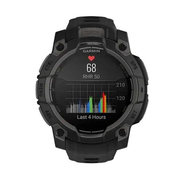 Смарт-годинник Garmin Instinct 3 45mm AMOLED Black with Black Band (010-02936-00)