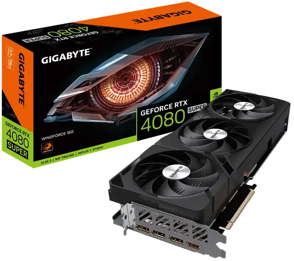 Відеокарта Gigabyte GeForce RTX 4080 SUPER WINDFORCE 16GB GDDR6X (GV-N408SWF3-16GD)