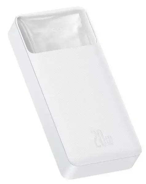 Зовнішній аккумулятор (Power Bank) Baseus PowerBank Bipow Digital Display 20000mAh 20W White (PPDML-M02)