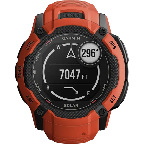 Смарт-годинник Garmin Instinct 2X Solar Flame Red (010-02805-11/01)