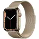Смарт-годинник Apple Watch Series 7 GPS + Cellular 45mm Gold Stainless Steel Case with Gold Milanese Loop (MKJG3)