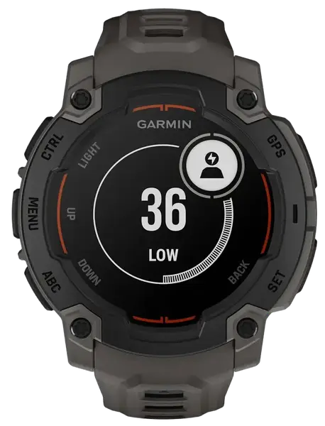 Смарт-годинник Garmin Instinct E 45mm Black with Charcoal Band (010-02933-00)