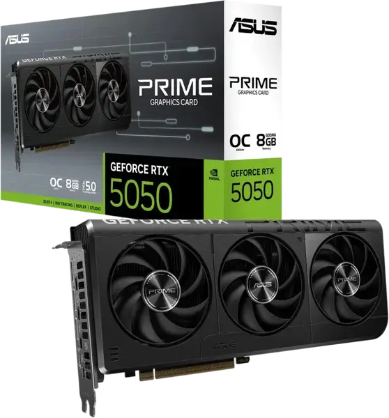Відеокарта ASUS GeForce RTX 5050 Prime OC 8GB GDDR6 DLSS4 (PRIME-RTX5050-O8G)