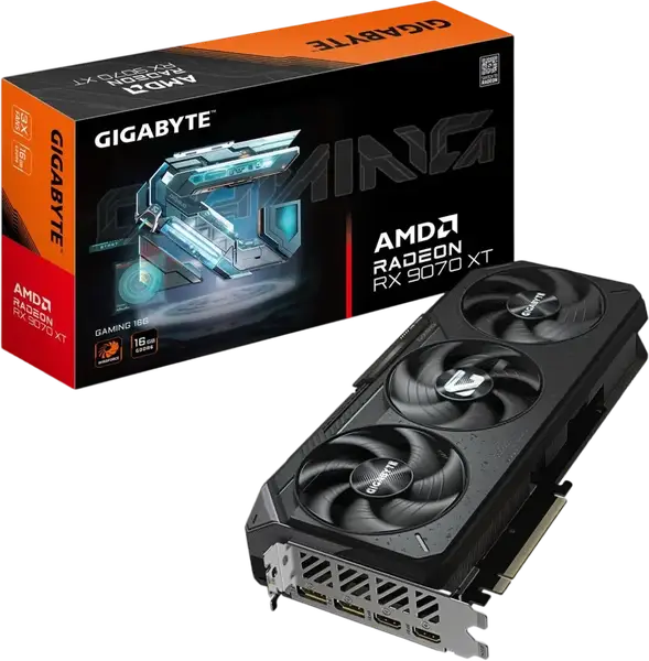 Відеокарта Gigabyte Radeon RX 9070 XT Gaming 16GB GDDR6 (GV-R9070XTGAMING-16GD)