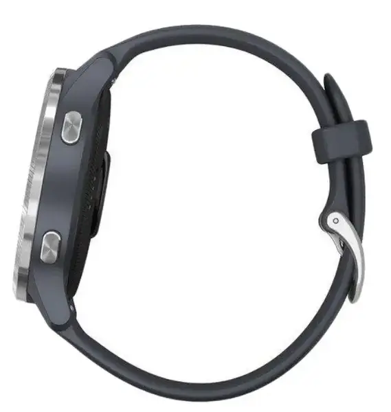 Смарт-годинник Garmin Venu Silver Stainless Steel Bezel w. Granite Blue and Silicone B. (010-02173-01/010-02173-03)