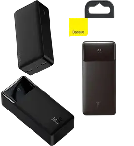 Зовнішній акумулятор (Power Bank) Baseus Bipow Digital Display 15W 20000mAh Black (PPDML-J01) Зовнішній акумулятор (Power Bank) Baseus Bipow Digital Display 15W 20000mAh Black (PPDML-J01)