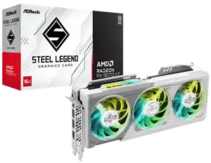 Відеокарта ASRock Radeon RX 9070 XT Steel Legend 16GB GDDR6 (RX9070XT SL 16G)