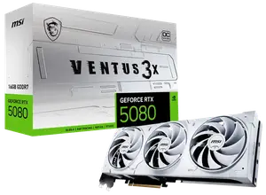 Відеокарта MSI GeForce RTX 5080 Ventus 3X OC White 16G