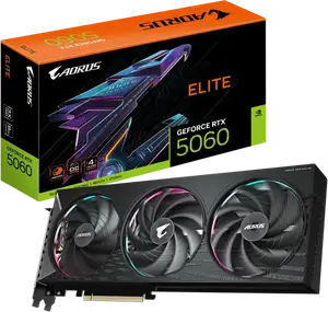 Відеокарта Gigabyte GeForce RTX 5060 AORUS Elite 8GB GDDR7 DLSS4 (GV-N5060AORUS E-8GD)