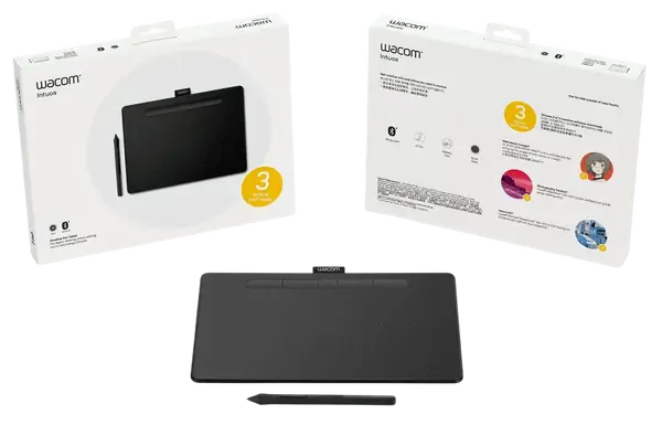 Графический планшет Wacom Intuos M Bluetooth Black (CTL-6100WLK-N)