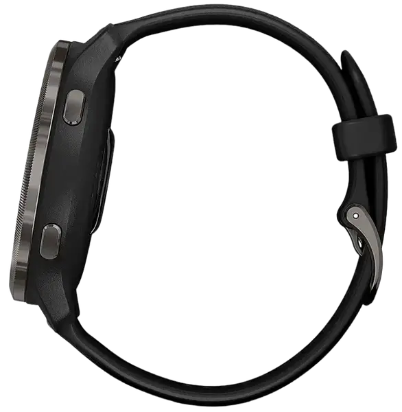 Смарт-годинник Garmin Venu 2 Slate Stainless Steel Bezel with Black Case and Silicone Band (010-02430-11/01)