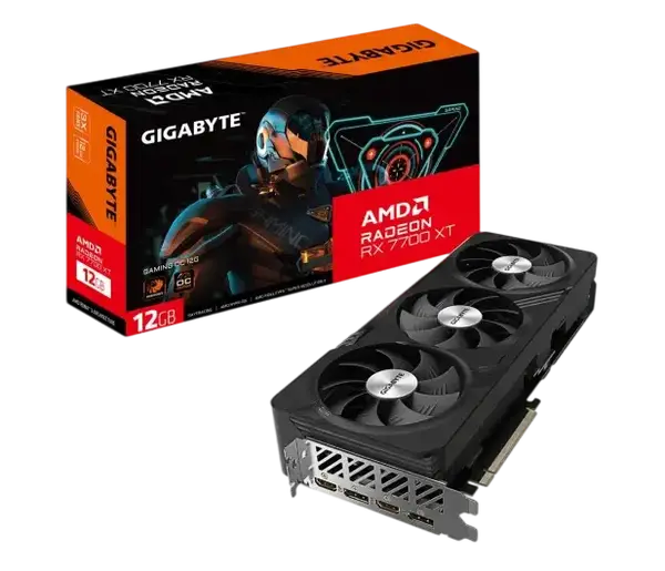 Видеокарта GIGABYTE Radeon RX 7700 XT GAMING OC 12G (GV-R77XTGAMING OC-12GD)
