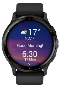 Смарт-годинник Garmin Venu 3 Slate S. Steel Bezel w. Black Case and S. Band (010-02784-01)